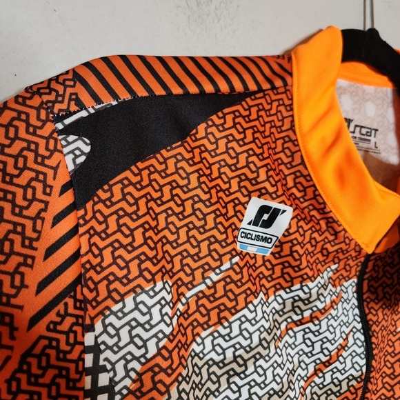 NWT SCAT Half Zip Cycling Jersey. Orange black. Men's size Large. - Picture 4 of 16